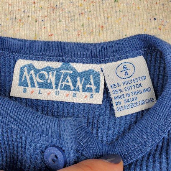 Vintage Waffle Knit Floral Top 4t - Picture 4 of 7